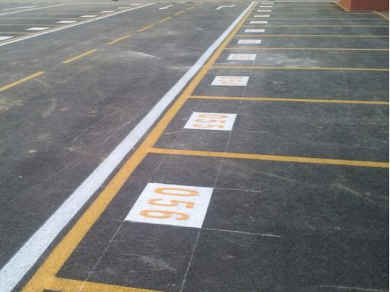 停車位編號數(shù)字劃線字母標線